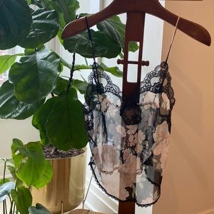 Sexy vintage chiffon top